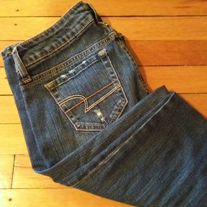 American Eagle Ripped Boyfriend Jeans